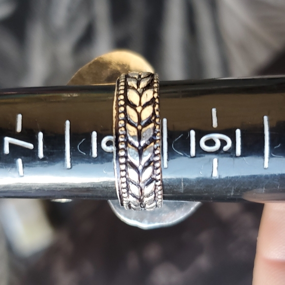 New Oversized Banded Agate 925 Silver Statement Ring. - Picture 11 of 11